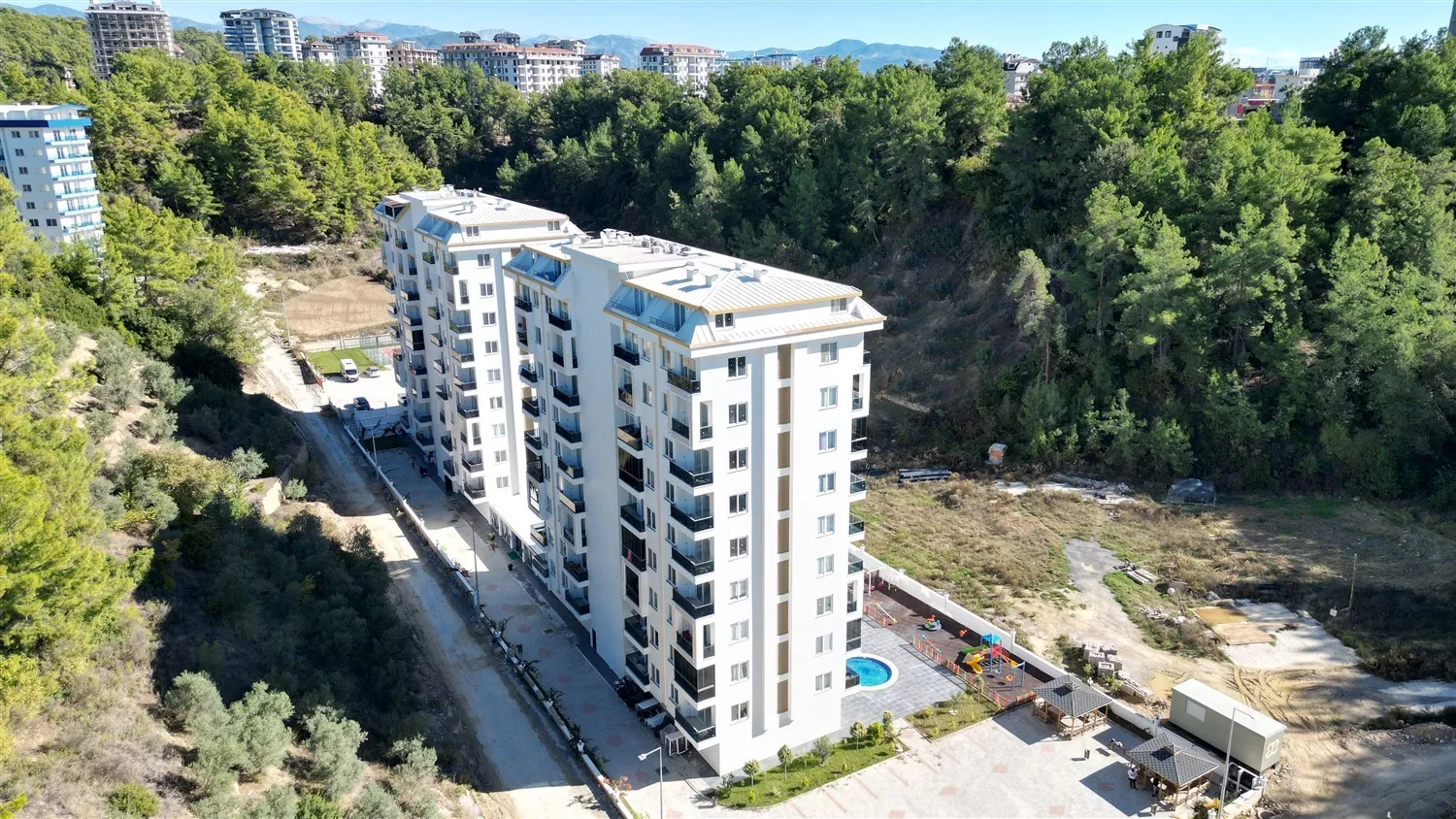 شقة 1+1 للبيع مع مرافق اجتماعية ومسبح - أفسالار، ألانيا.