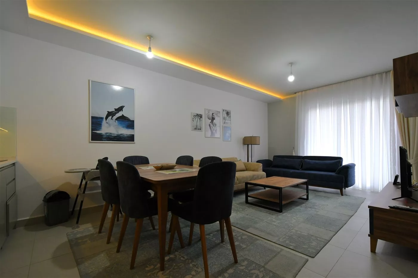 Eşyalı Denize Sıfır 1+1 Satılık Daire - Kestel Alanya