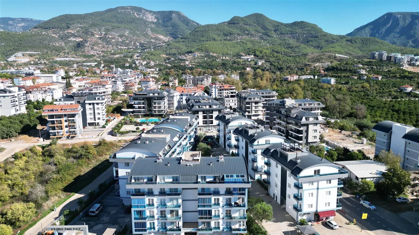 Aktiviteli Eşyalı Manzaralı Satılık 1+1 Daire Oba Alanya