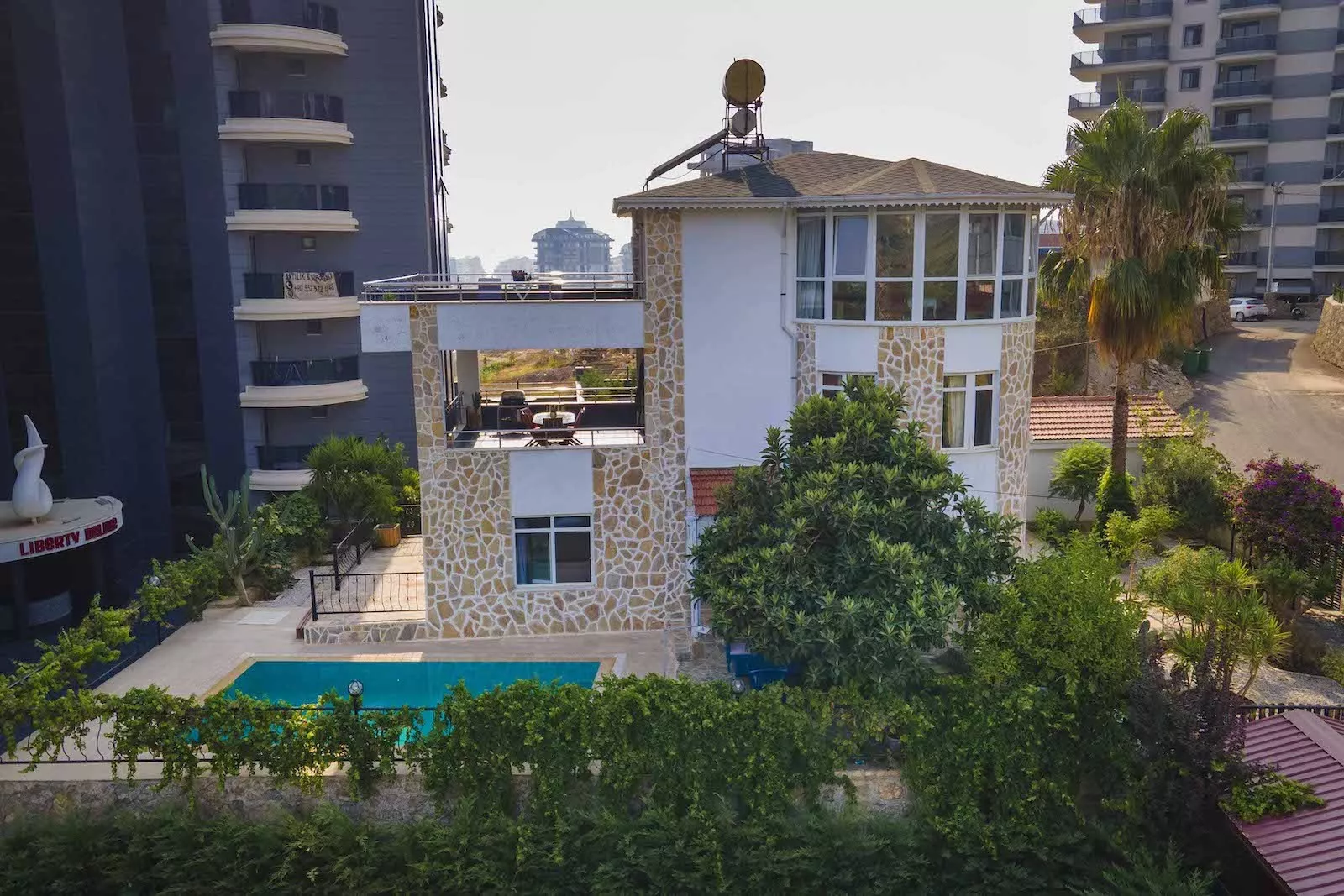 For Sale 3+2 Detached Triplex Villa with Pool in Alanya