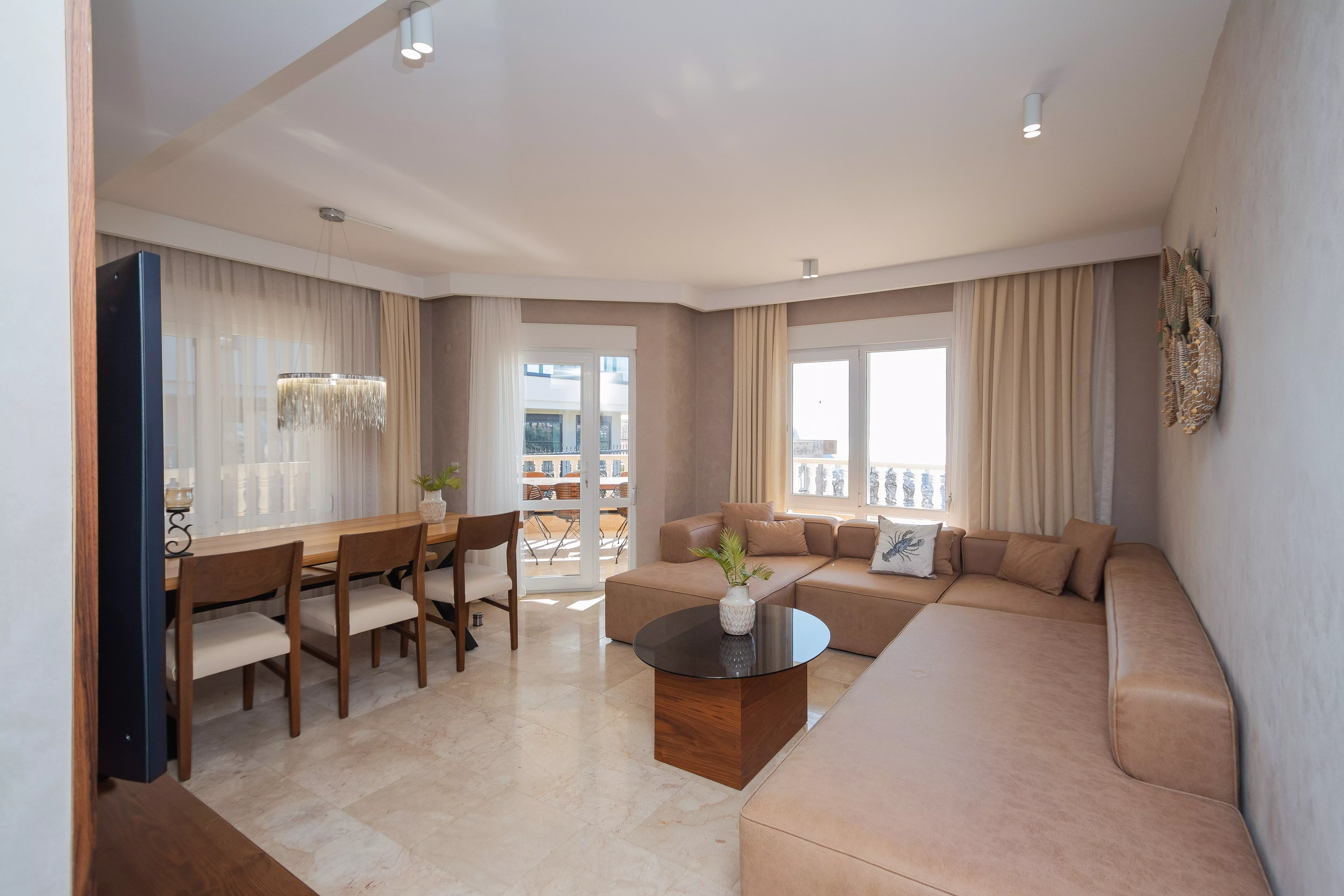 Satılık 3+1 Deniz Manzaralı Geniş Eşyalı Daire - Tepe Alanya