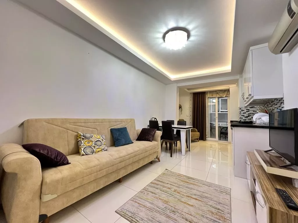 For Sale Furnished 1+1 Flat in Alanya Near Cleopatra Beach