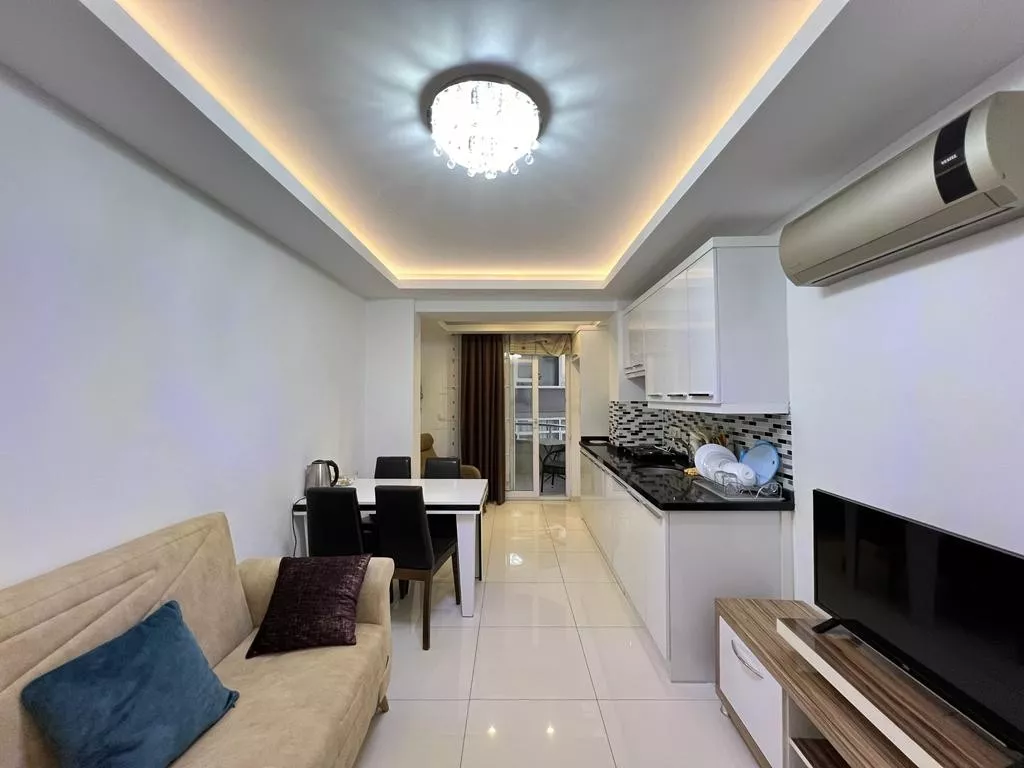 For Sale Furnished 1+1 Flat in Alanya Near Cleopatra Beach