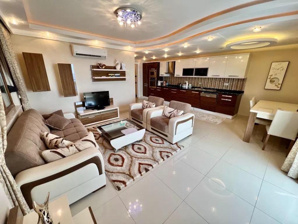 2+1 Deniz Manzaralı Eşyalı Satılık Daire - Alanya Mahmutlar