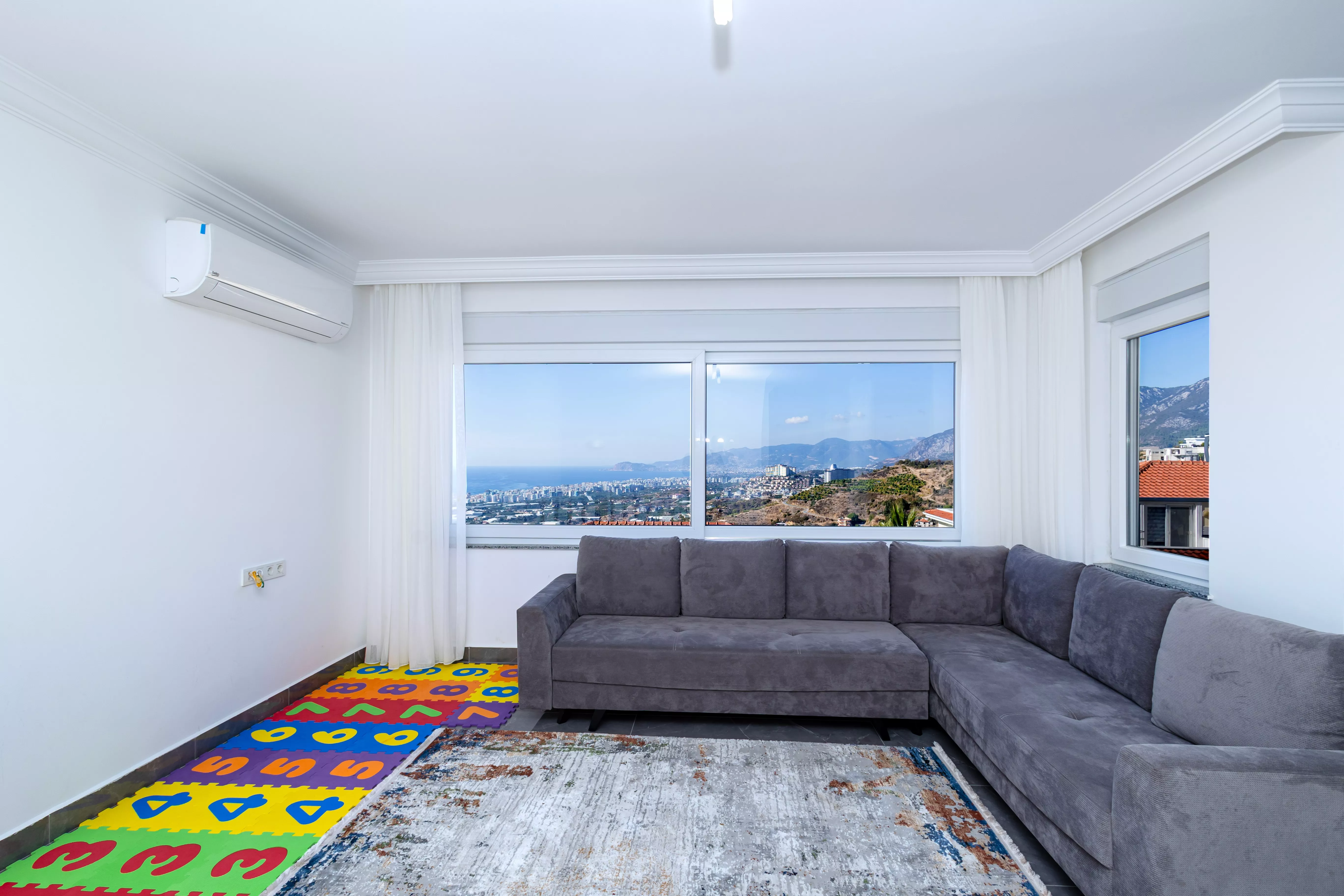 Sea View Panorama Satılık 3+2 Bahçe Dubleks Alanya Kargıcak