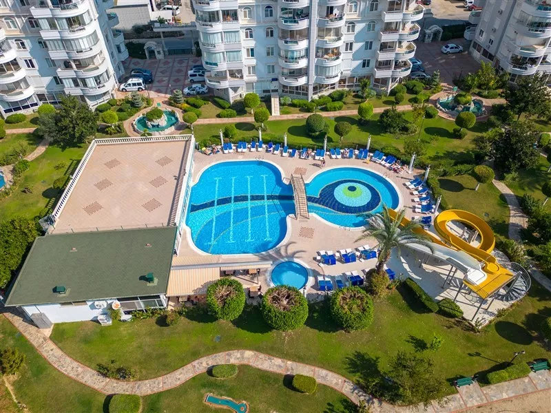 Aktiviteli Sitede Satılık Eşyalı 2+1 Daire Alanya Cikcilli