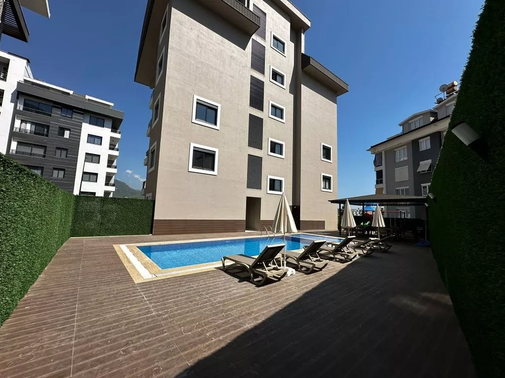 For Sale Modern 1+1 Apartment with Pool in Oba, Alanya