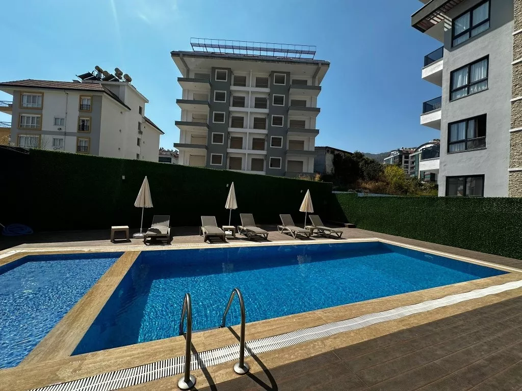 For Sale Modern 1+1 Apartment with Pool in Oba, Alanya