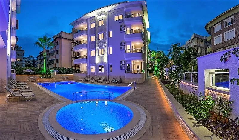 Sahile Yakın Satılık Eşyalı 1+1 Daire Obagöl Alanya