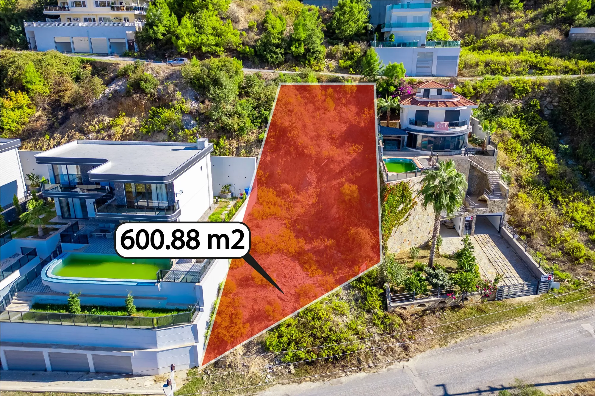 Alanya Kargıcak’ta Satılık 600 m² Deniz Manzaralı Arsa