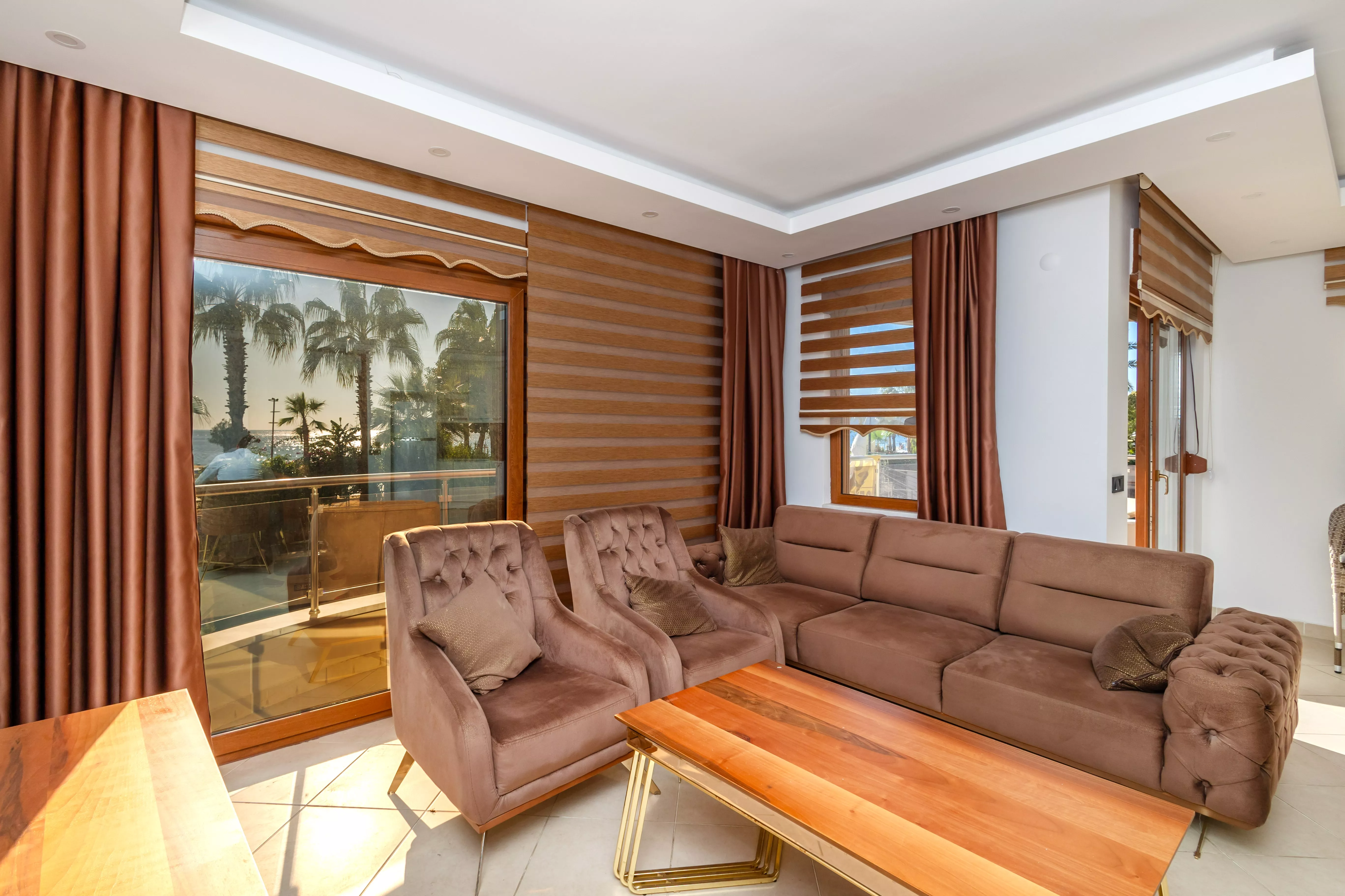 شقة مفروشة للبيع مع إطلالة على البحر - 3+1 في أوبا، ألانيا