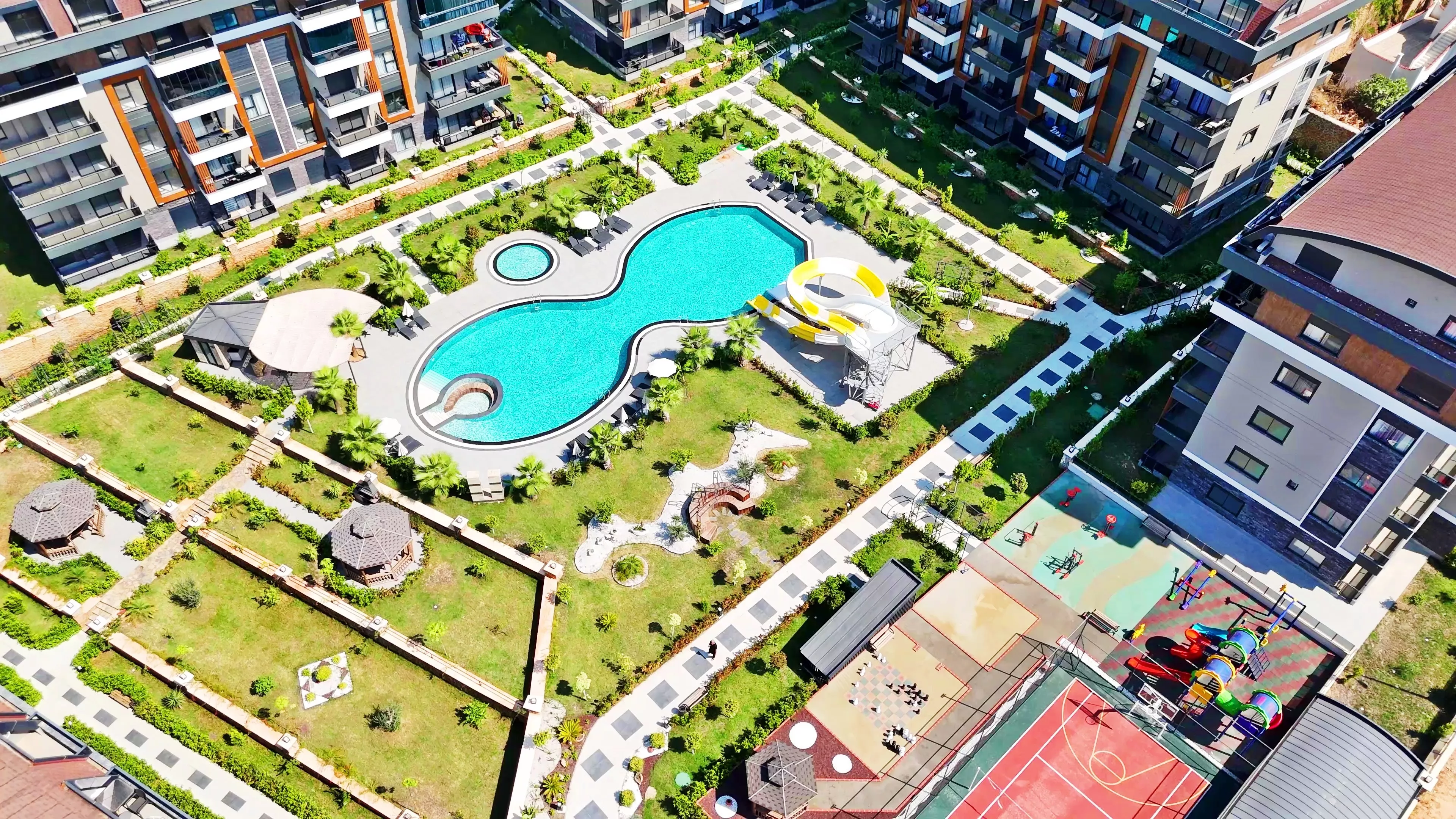 Moderne 1+1 Wohnung in Oba, Alanya – Mit Luxusausstattung