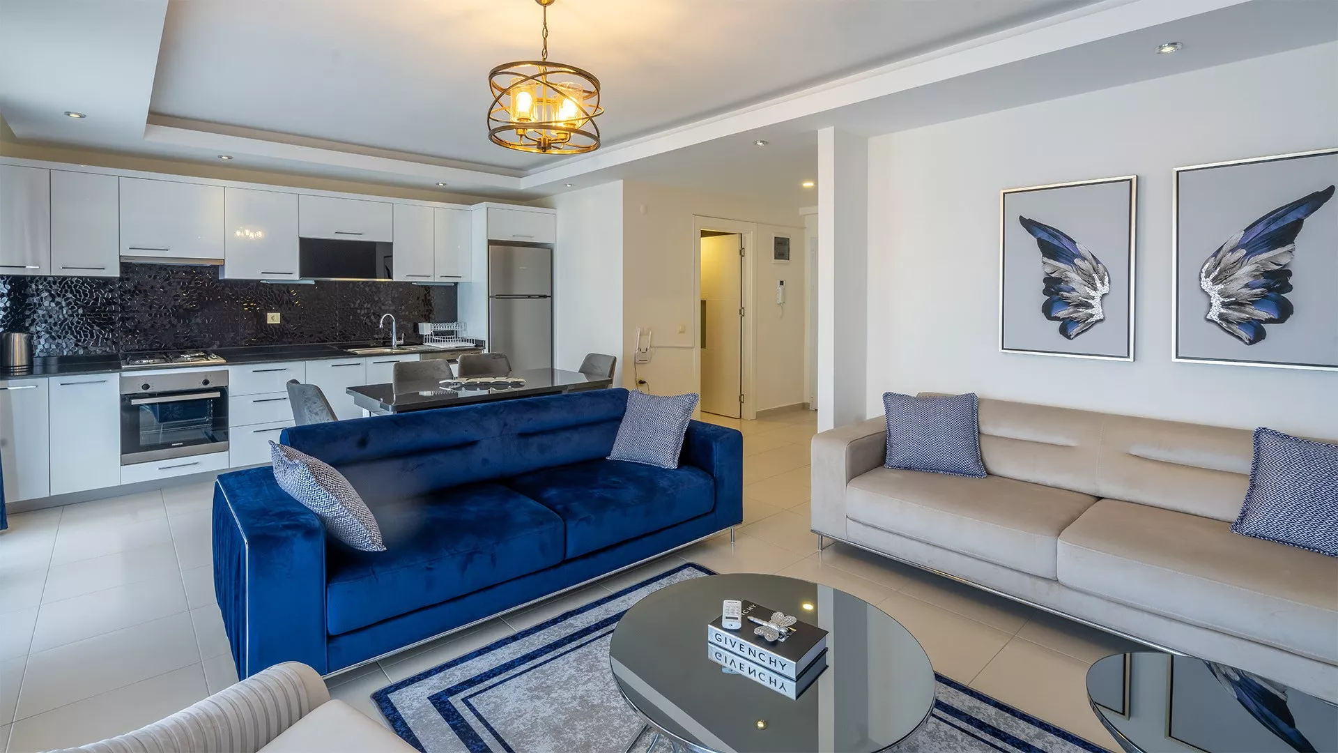 Zu Verkauf 3+1 Maisonette in Kestel, Alanya - mit Meerblick