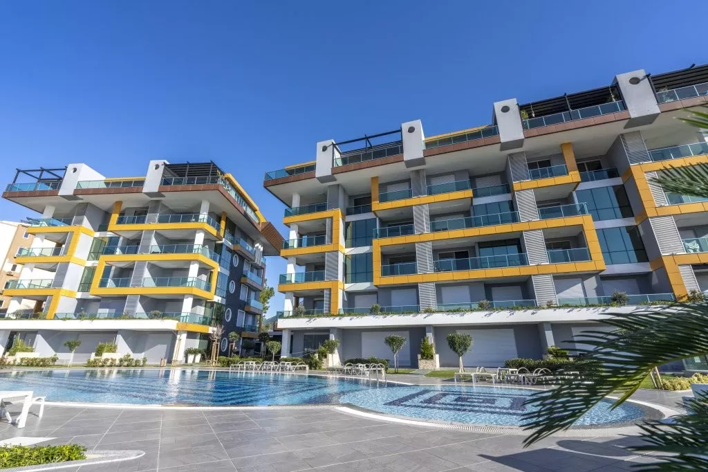 Voll möblierte 1+1 Wohnung mit Meerblick in Kestel, Alanya