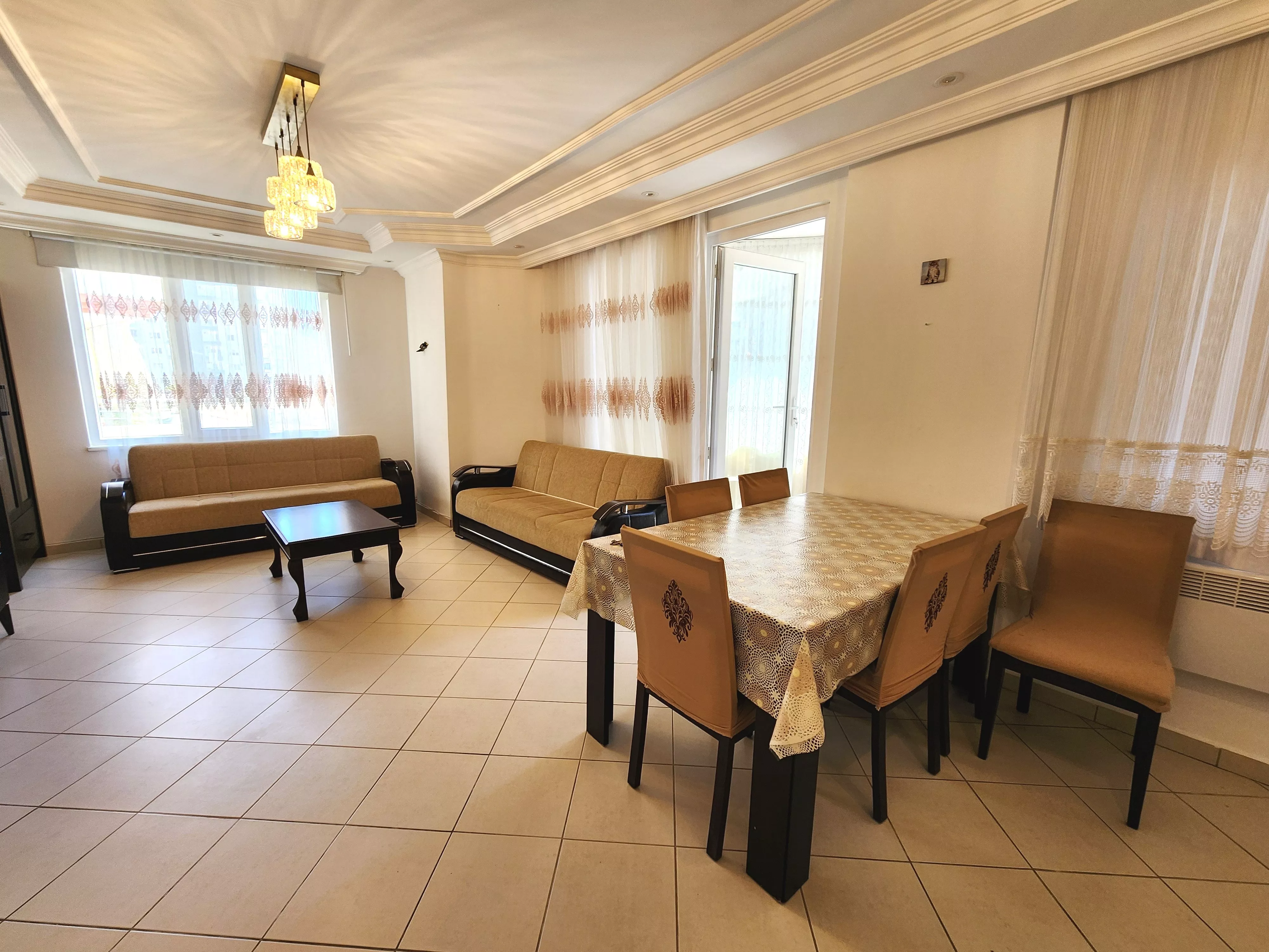 Plaja 500m Mesafede Satılık 2+1 Eşyalı Daire - Alanya Tosmur