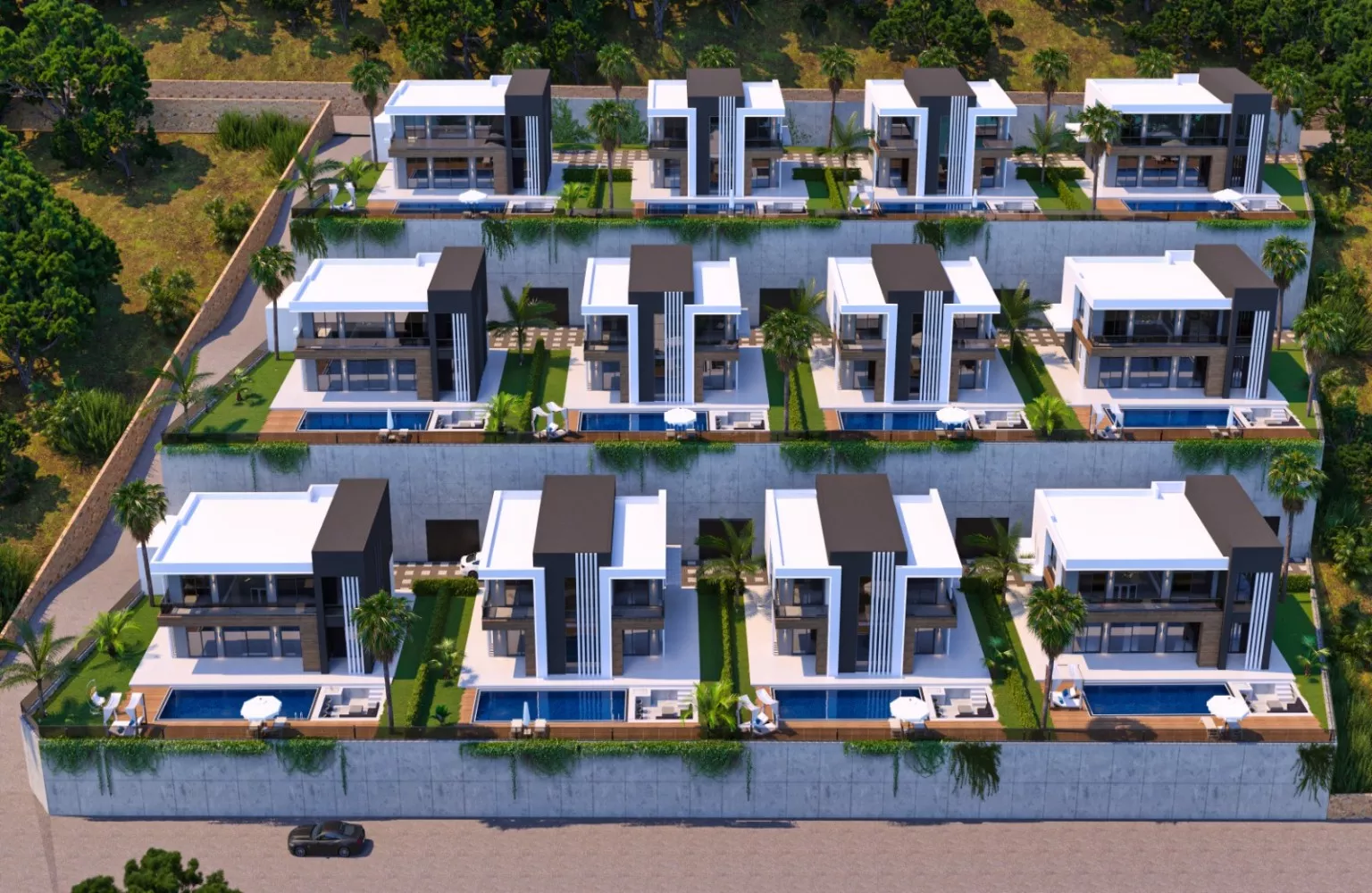 Deniz Manzaralı, Özel Havuzlu Lüks Villalar, Alanya Kargıcak