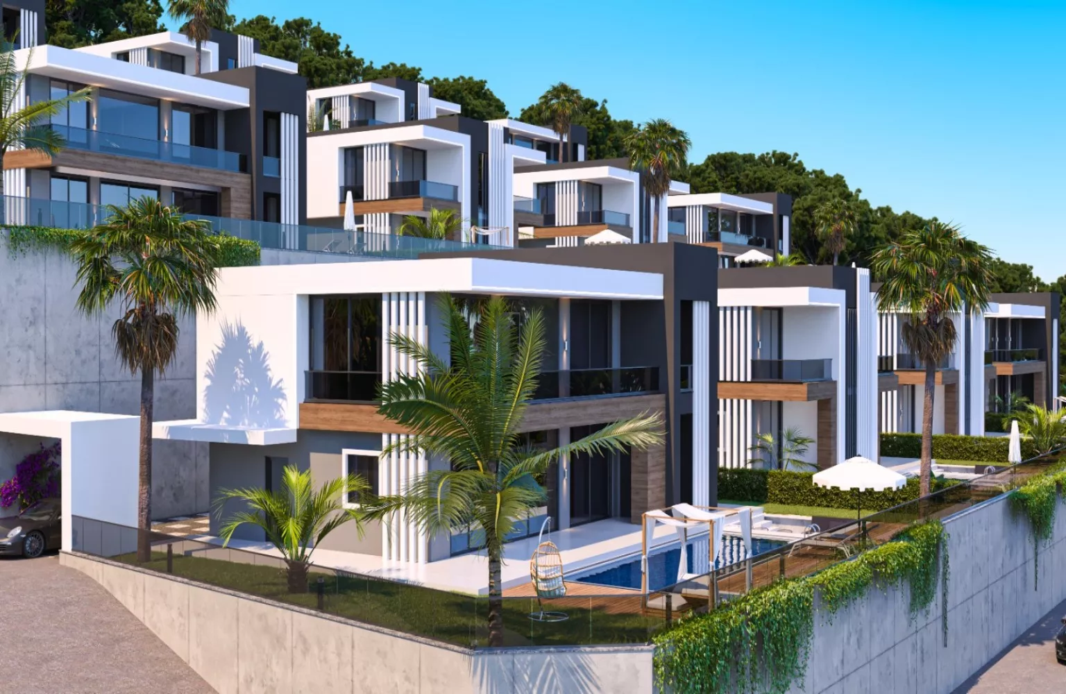 Deniz Manzaralı, Özel Havuzlu Lüks Villalar, Alanya Kargıcak