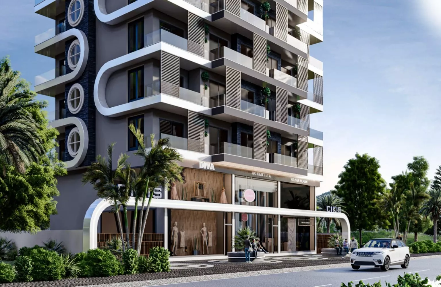 Plaja 400m Mesafede Satılık Sıfır 1+1 Daire Alanya Demirtaş