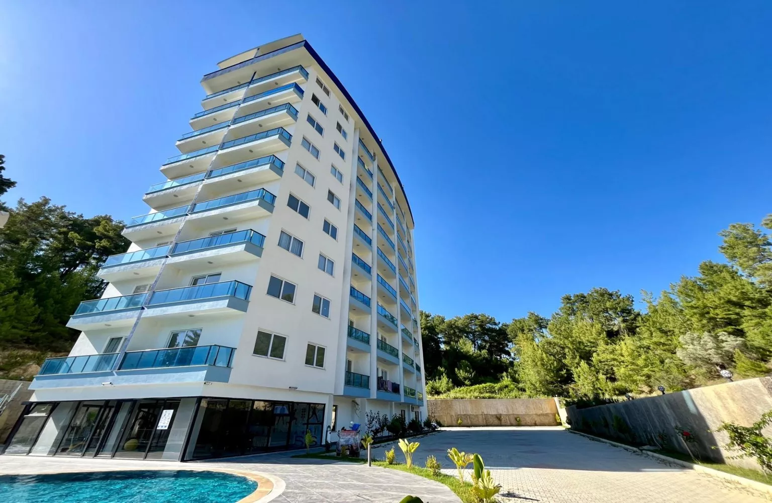 Site İçerisinde Satılık Sıfır 1+1 daire Alanya Avsallar