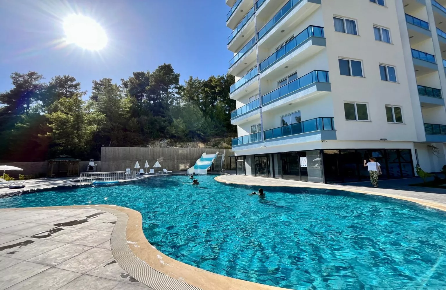 Site İçerisinde Satılık Sıfır 1+1 daire Alanya Avsallar