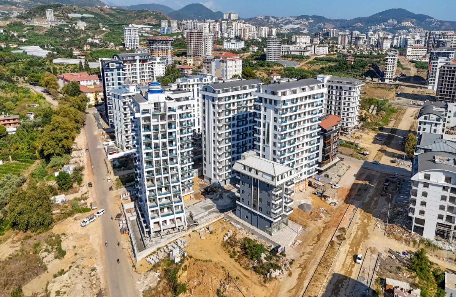 Brandneue 1+1 Wohnung zum Verkauf Alanya Mahmutlar