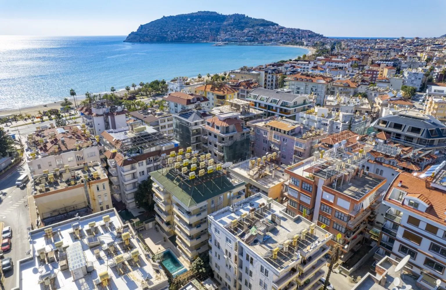 Plaja100 m Mesafede Satılık 1+1 Eşyalı Daire - Alanya Merkez