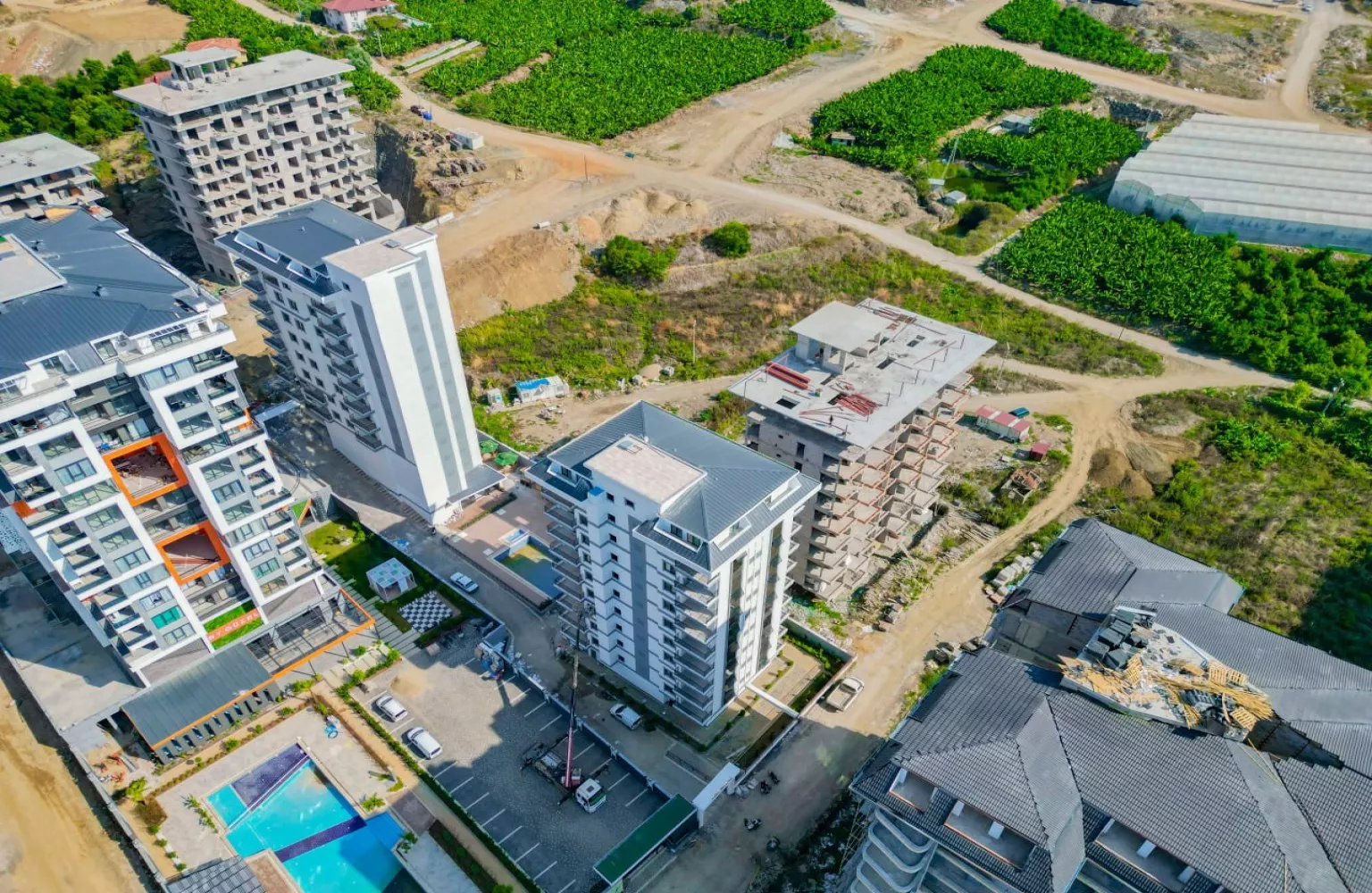 Alanya Mahmutlarda Plaja 750m Mesafede Satılık 1+1 Daire