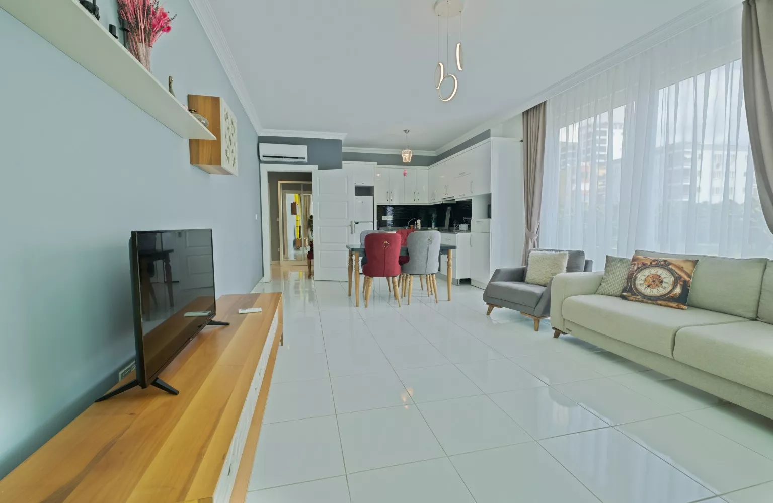 Plaja 150m Mesafede Satılık 2+1 Daire - Alanya Mahmutlar