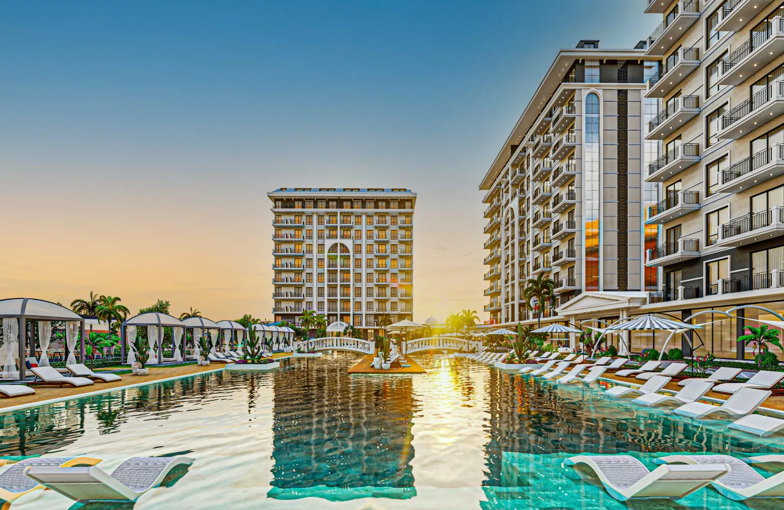 Satılık Sıfır 1+1 ve 2+1 Daireler - Demirtaş Alanya