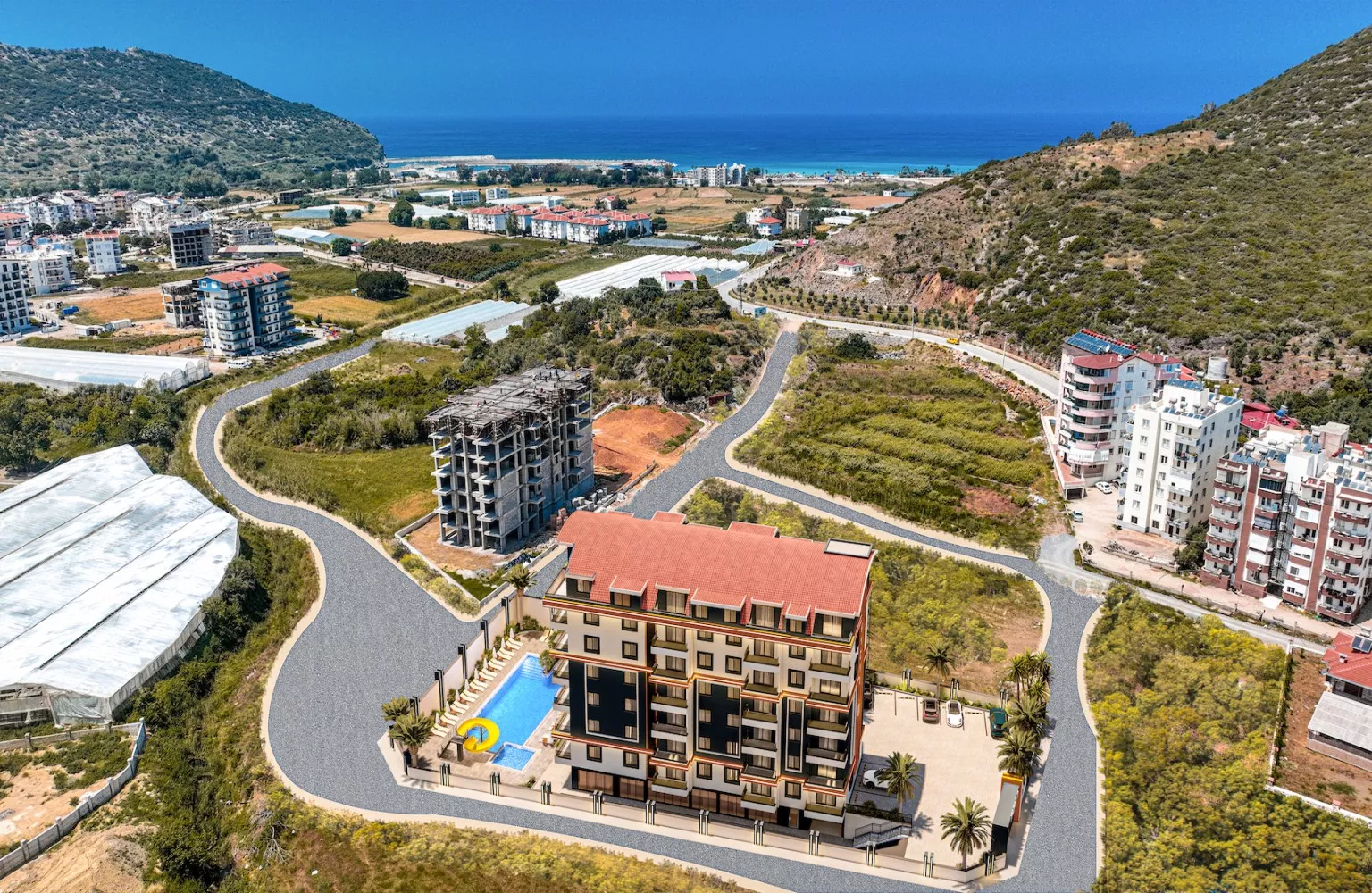 Gazipaşa'da Denize Yakın Satılık 1+1 Sıfır Daire