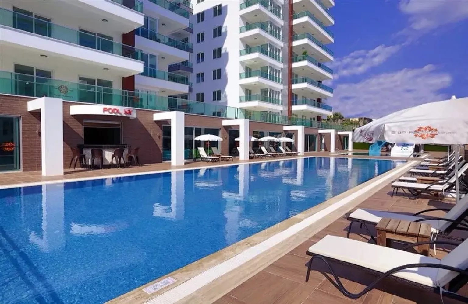 Möblierte 2+1 Wohnung in Tosmur Alanya, 400 m zum Strand