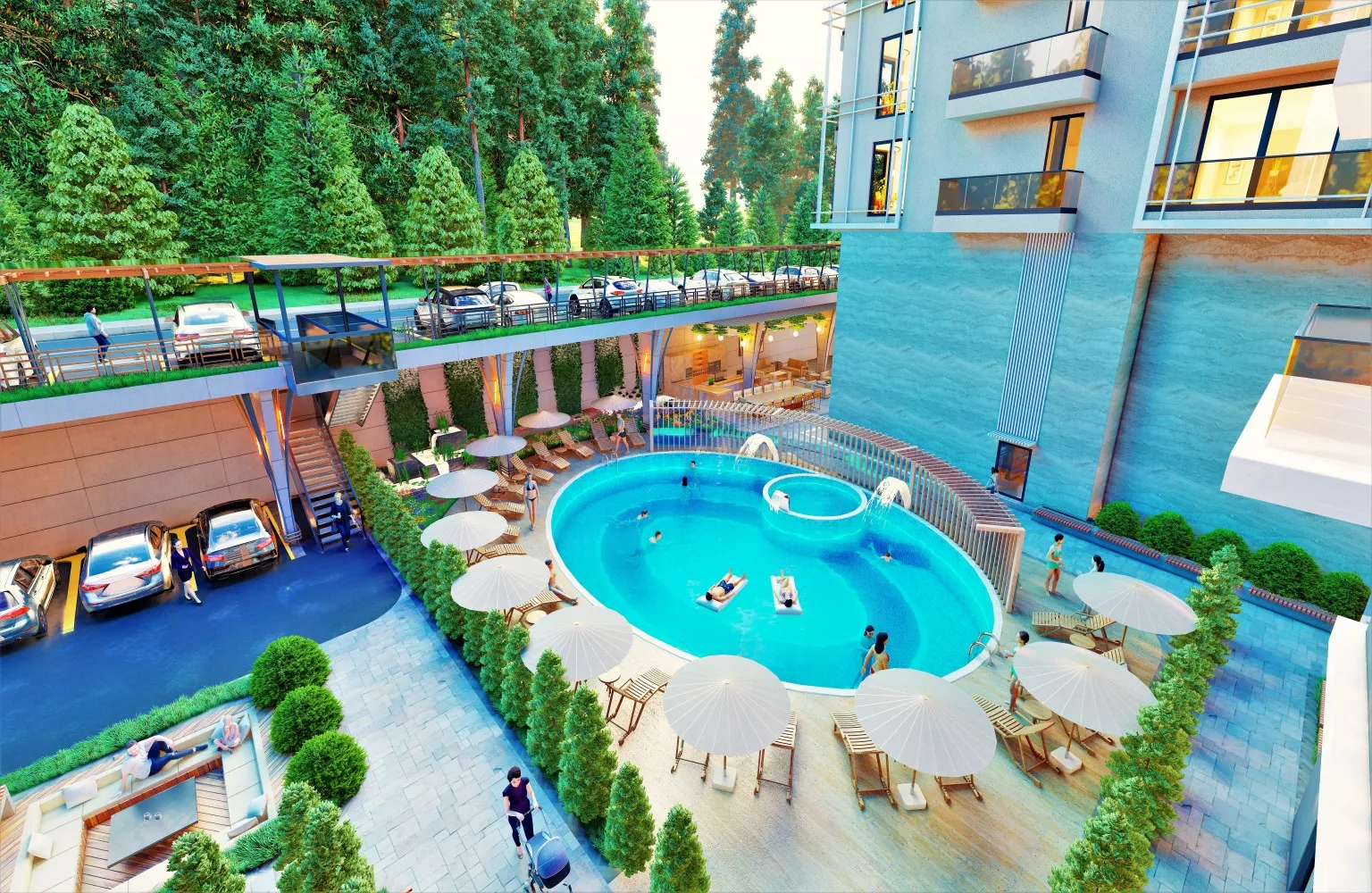 شقة جديدة 1+1 للبيع في مركز ألانيا، تبعد 650 متر عن الشاطئ