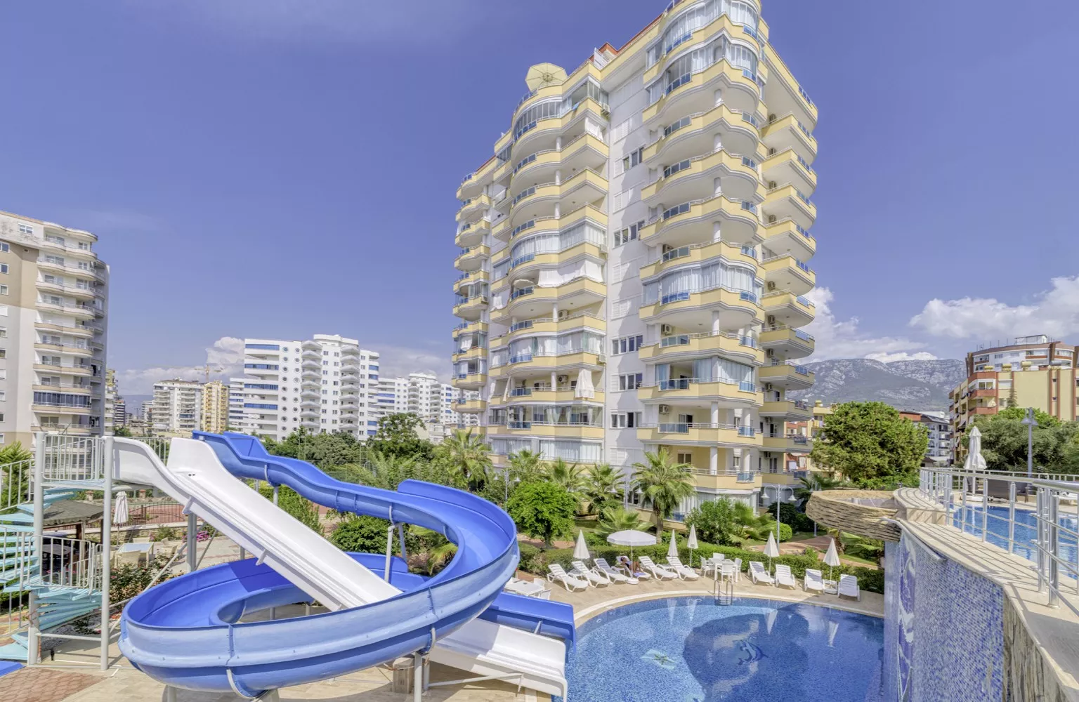 3+1 Duplexwohnung mit Meerblick, möbliert, Alanya Mahmutlar