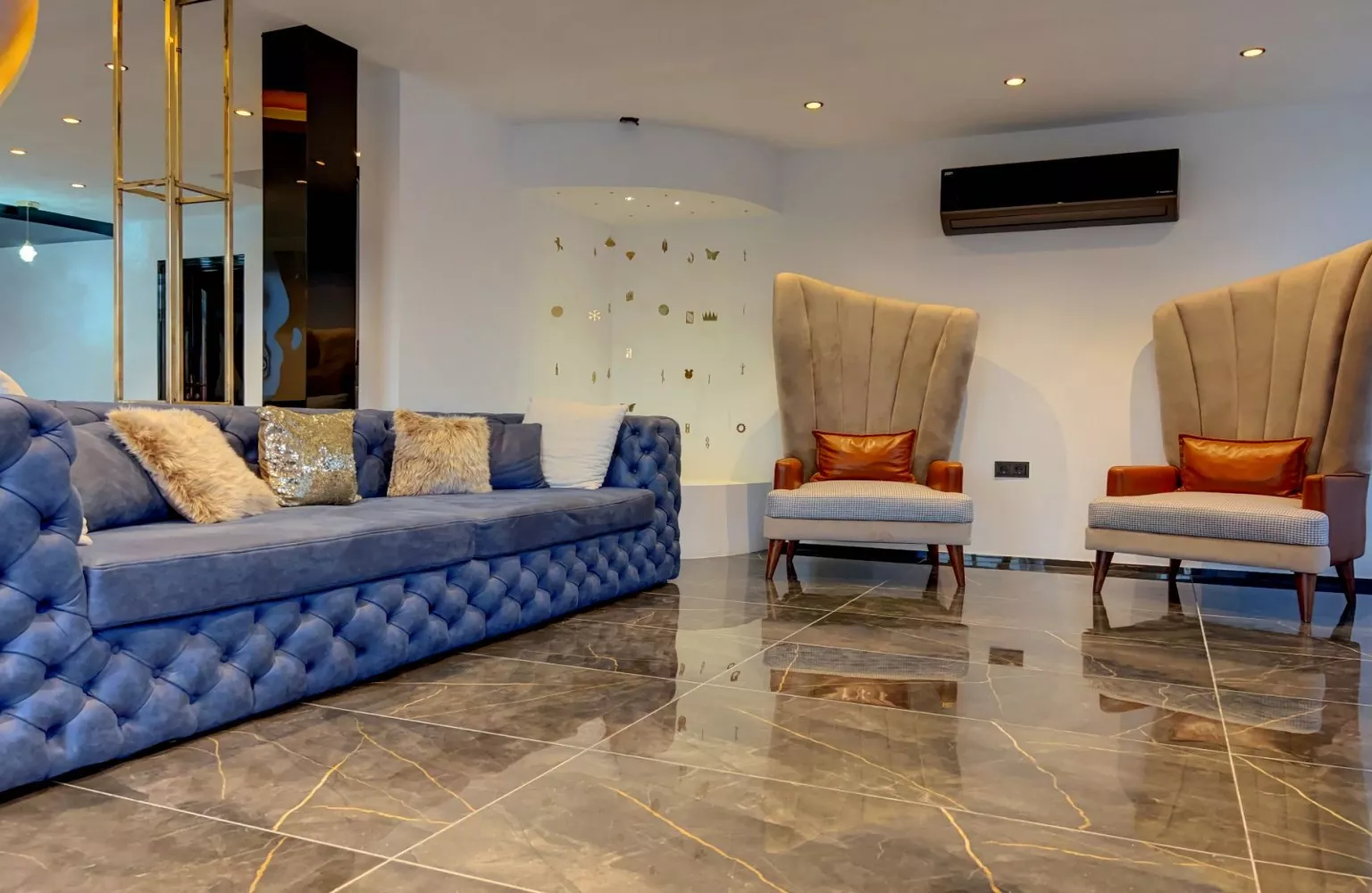 Kargıcak Alanya'da 4+1 Eşyalı Deniz Manzaralı Satılık Villa