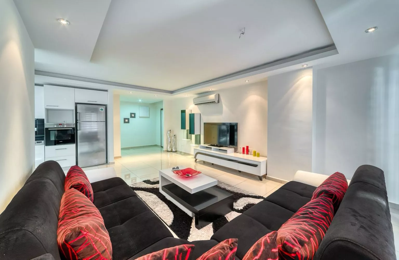 Deniz Manzaralı, Eşyalı Satılık 2+1 Daire - Alanya Cikcilli