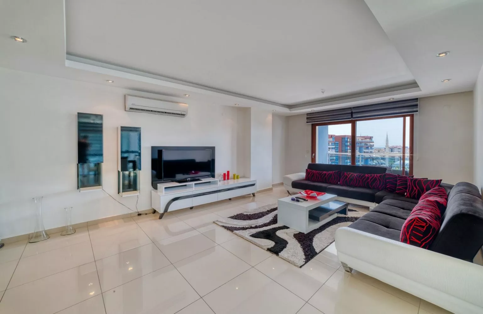 Deniz Manzaralı, Eşyalı Satılık 2+1 Daire - Alanya Cikcilli