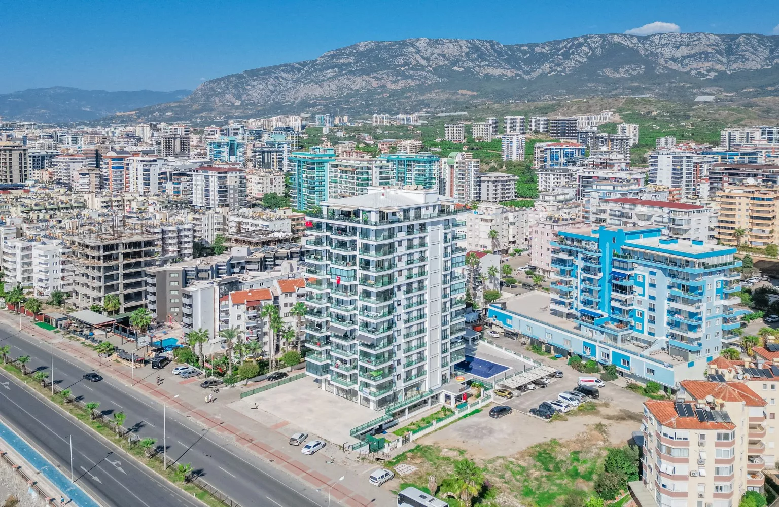 4+1 Penthouse mit Meerblick zu verkauf - Mahmutlar, Alanya