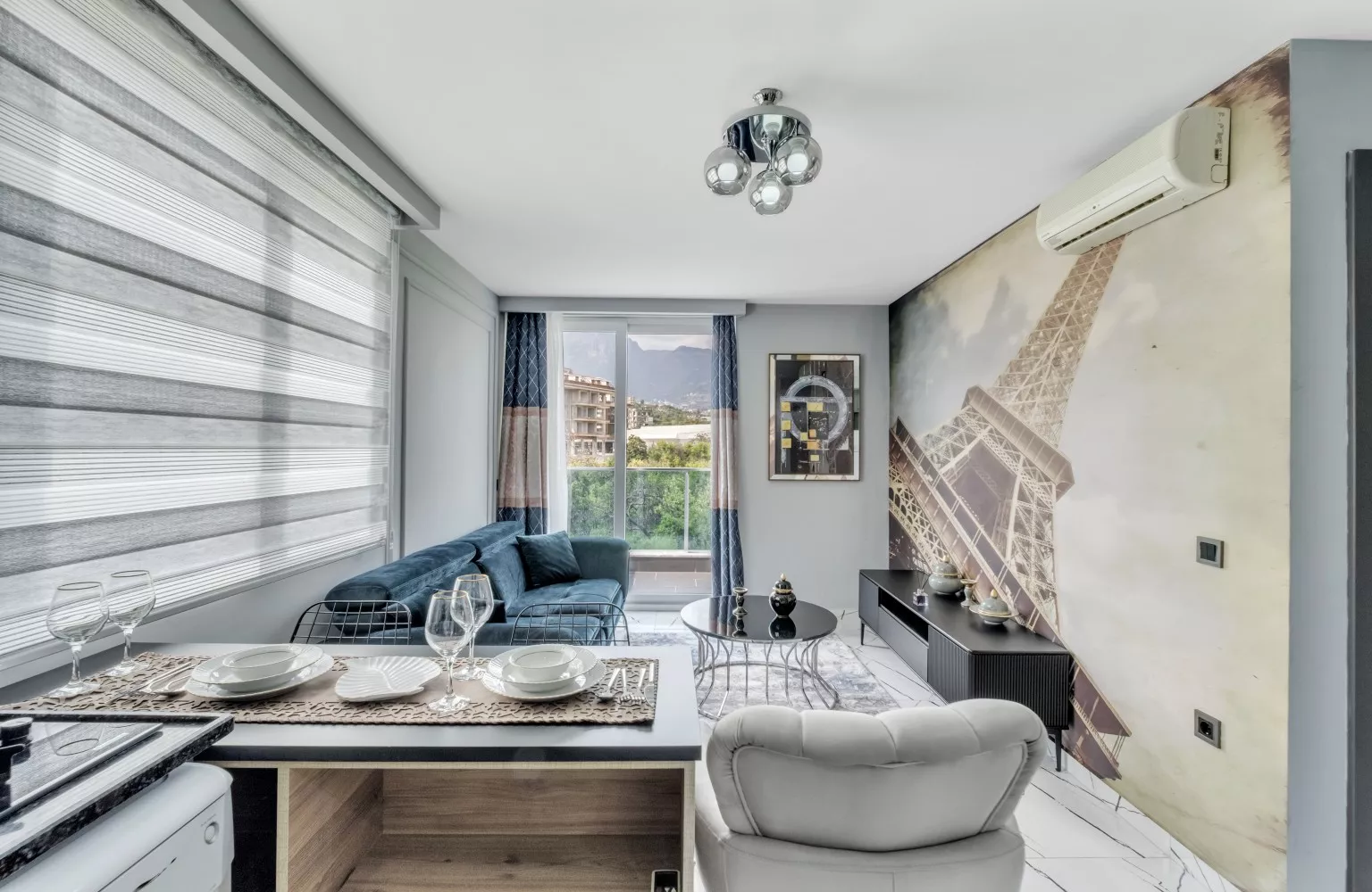 Alanya Oba'da Satılık Eşyalı 1+1 Daire -  Hemen Taşının!