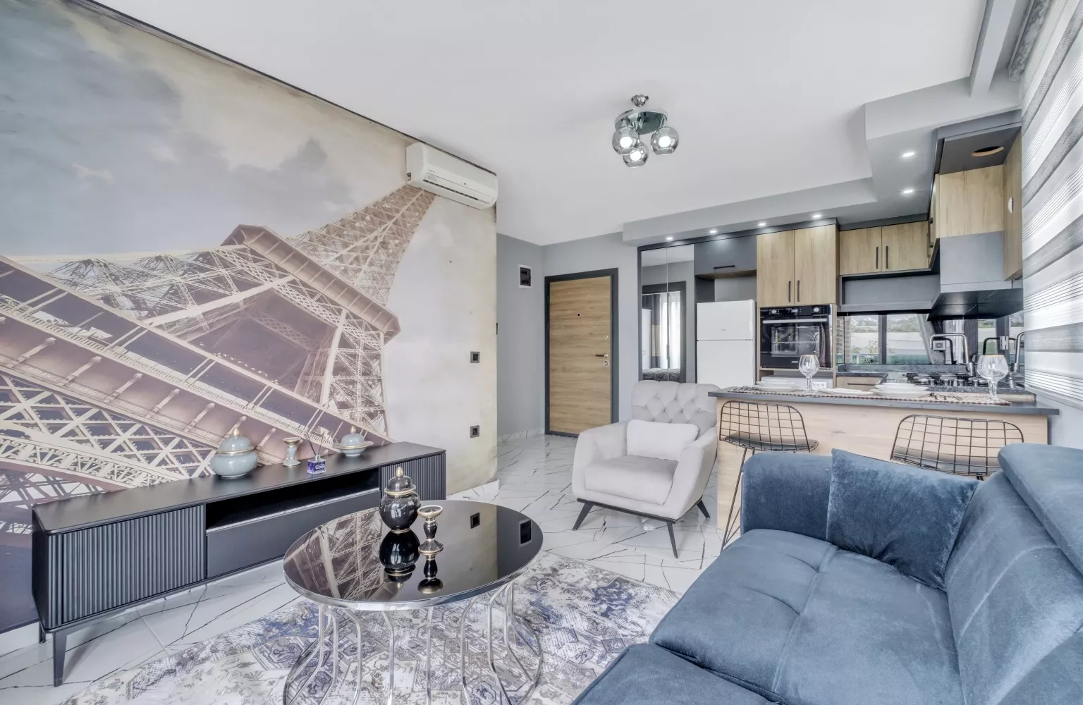 Alanya Oba'da Satılık Eşyalı 1+1 Daire -  Hemen Taşının!