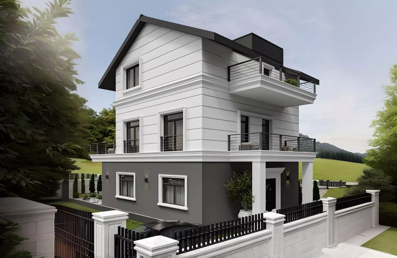 Vatandaşlığa uygun lüks ve konforlu  Neo Papatya villa