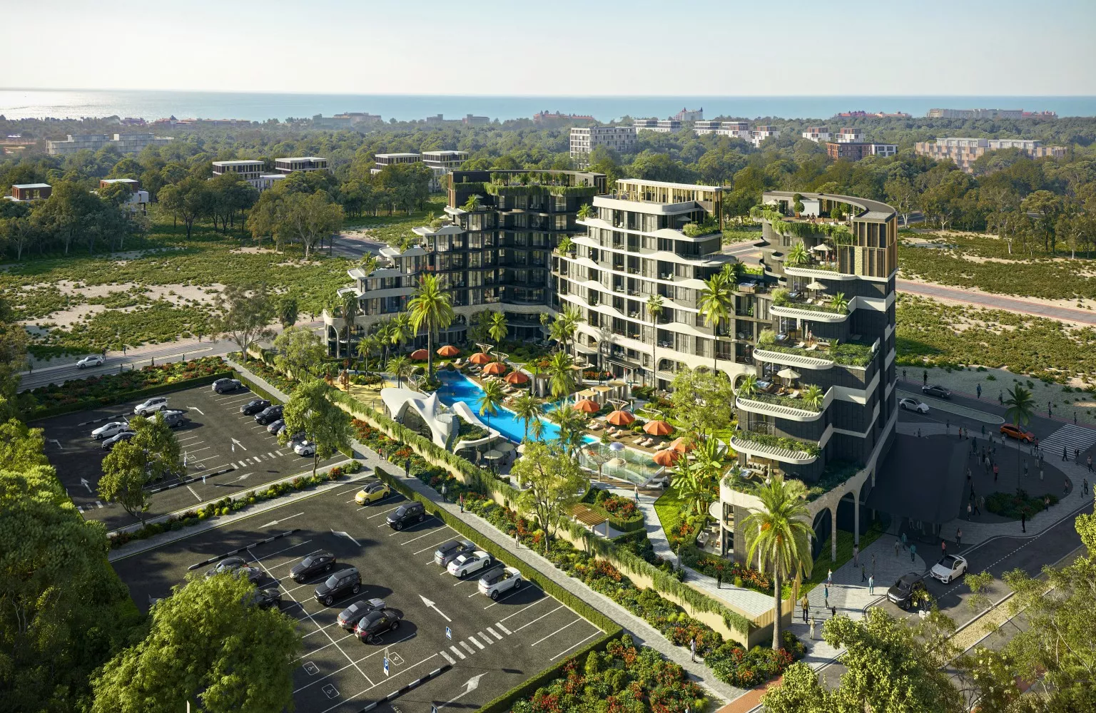 Residential Hotel Apartments for Sale in Antalya Altıntaş
