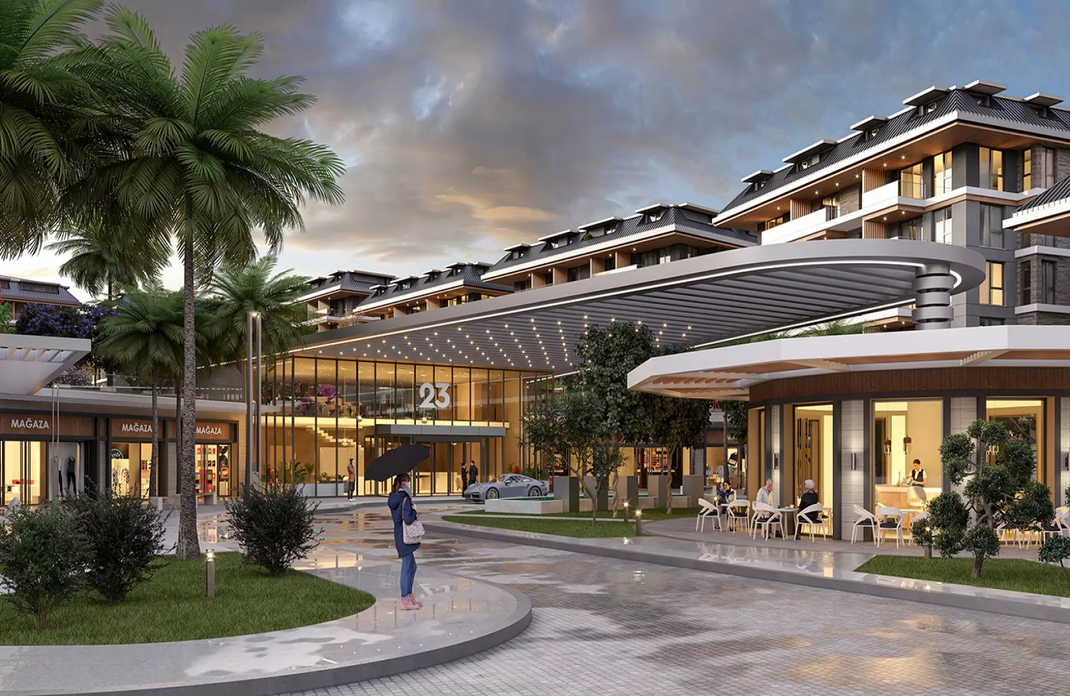 Alanya Oba Bölgesinde Satılık  Lüks Konut Projesi.