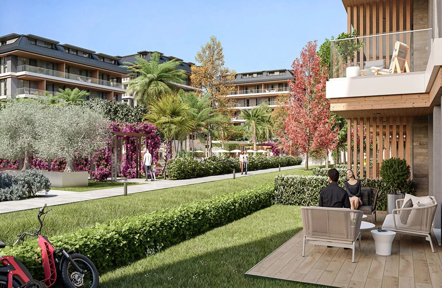 Alanya Oba Bölgesinde Satılık  Lüks Konut Projesi.