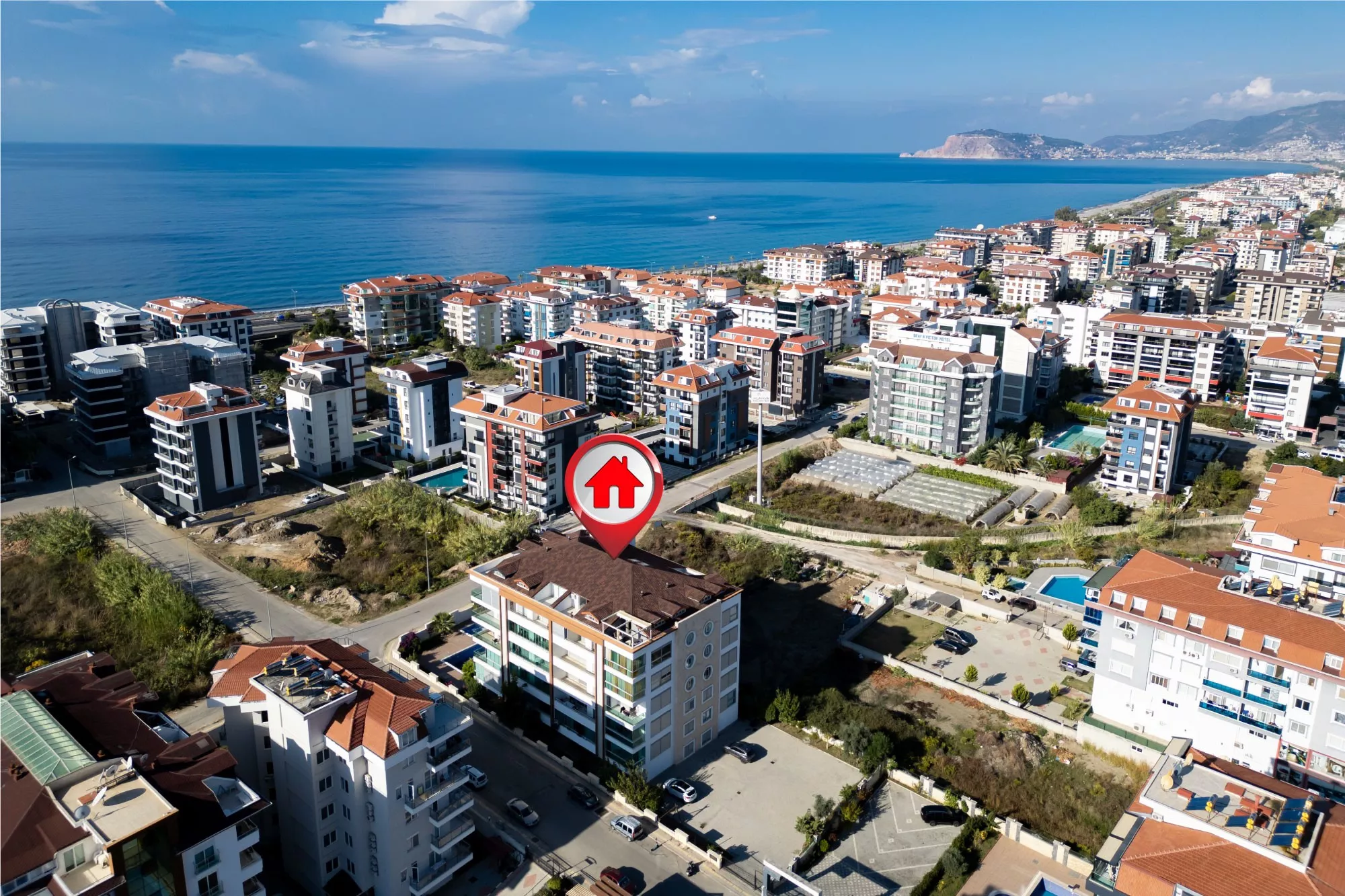 Pasifik Beach Residence Kestel'de 3+1 eşyalı dubleks daire